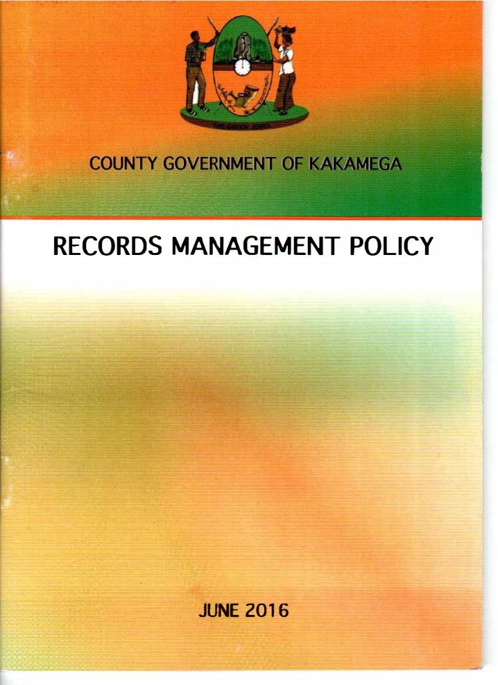 Kakamega Records Management Policy 2016